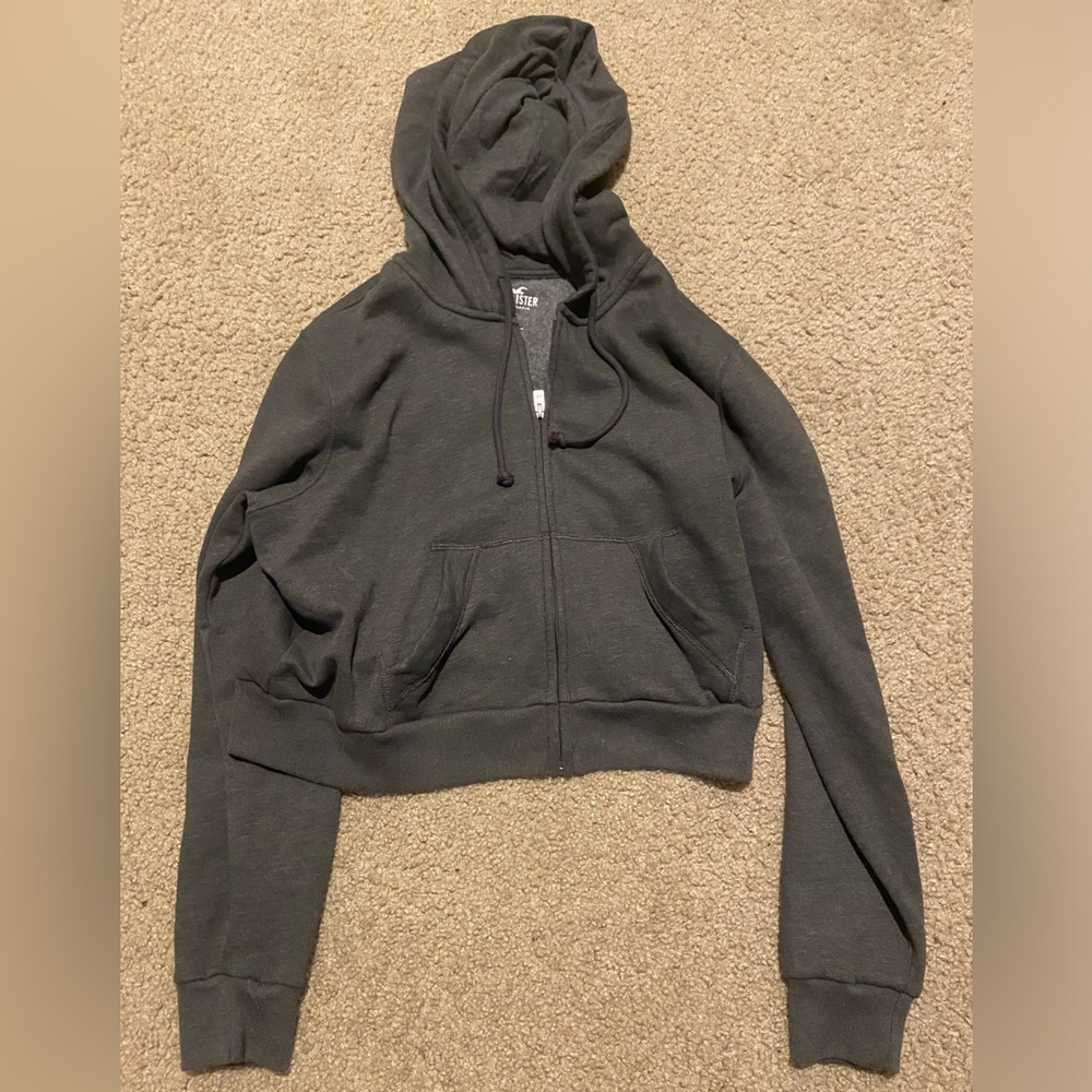 Grey Hollister Zip Up